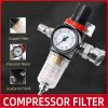 1/4'' Air Compressor Filter Kit with Water Separator & Regulator