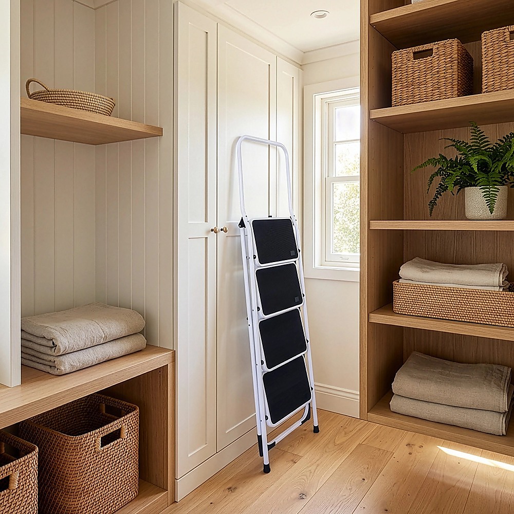 Foldable Non Slip 4 Step Steel Ladder 7 Foldable Non Slip 4 Step Steel Ladder - Image 7