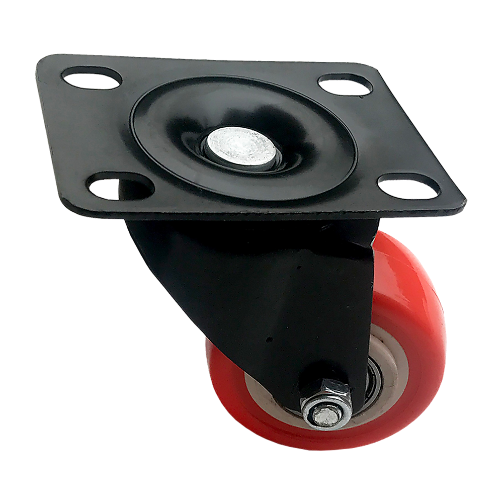 8 x 2" Polyurethane Castor Wheels - Swivel and 4 with brake 6 8 x 2" Polyurethane Castor Wheels - Swivel and 4 with brake - Image 6