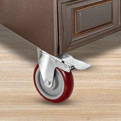 Alternative view of 4 X 5" Heavy Duty 400kg Swivel Castor Wheels Trolley Furniture Caster All Brake