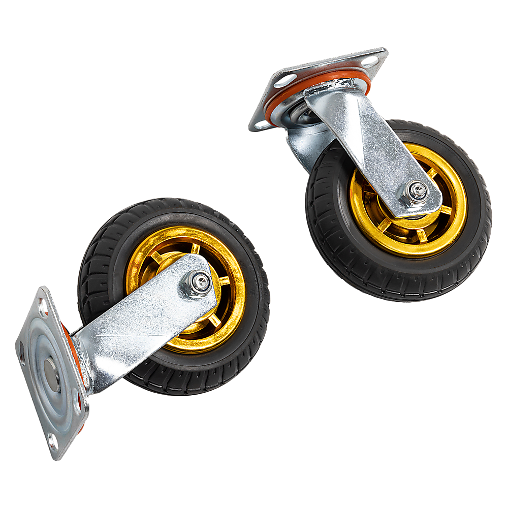 Castor Wheels 4 x 6" 150mm Swivel Silent Caster 2 Brakes 800KG 7 Castor Wheels 4 x 6" 150mm Swivel Silent Caster 2 Brakes 800KG - Image 7