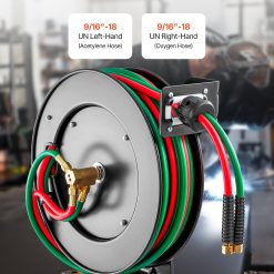 Alternative view of Retractable Welding Hose Reel 1/4 in x 50FT Oxygen Acetylene Rubber Hose R Grade
