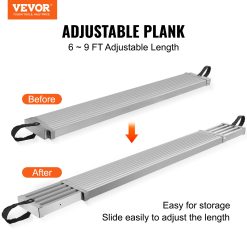 Alternative view of Telescoping Aluminium Work Plank 6-9 Feet