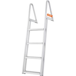 Aluminium Dock Ladder, 4 Steps, 350 lbs Load Capacity