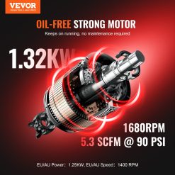 Alternative view of Air Compressor Portable Oil Free 40L 90 PSI