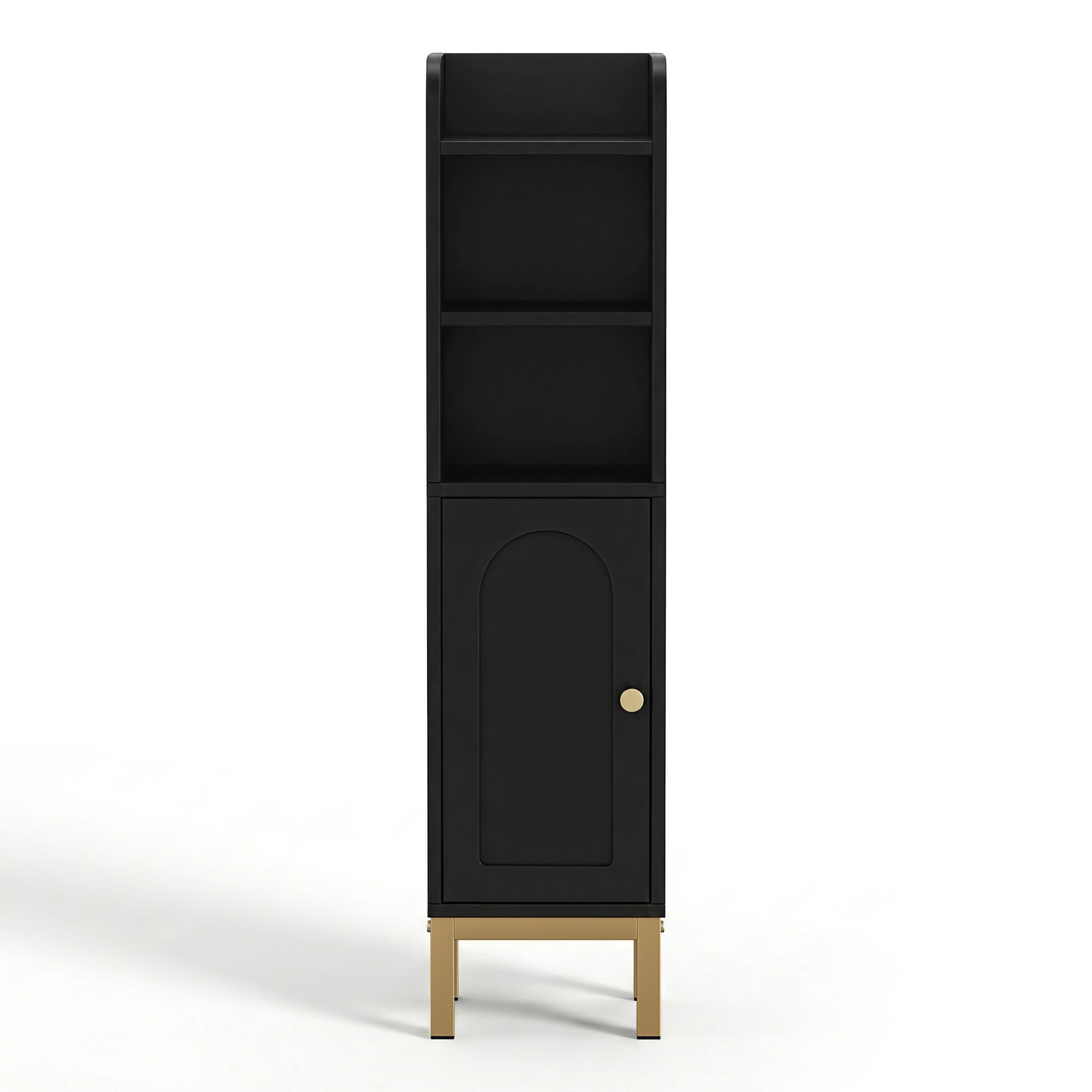 Artiss 2X Bathroom Storage Cabinet Floor Organizer Toilet Corner Adjustable Black 4 Artiss 2X Bathroom Storage Cabinet Floor Organizer Toilet Corner Adjustable Black - Image 4