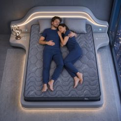 Levitex 25 cm Hybrid Pocket Spring Mattress Firm with 4cm Egg Crate Foam for Deep Sleep Bamboo Charcoal Fabric Queen