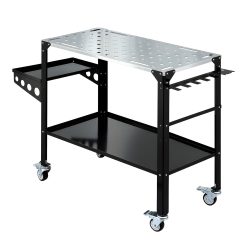 Alternative view of Giantz welding table cart with tool storage 130kg capacity