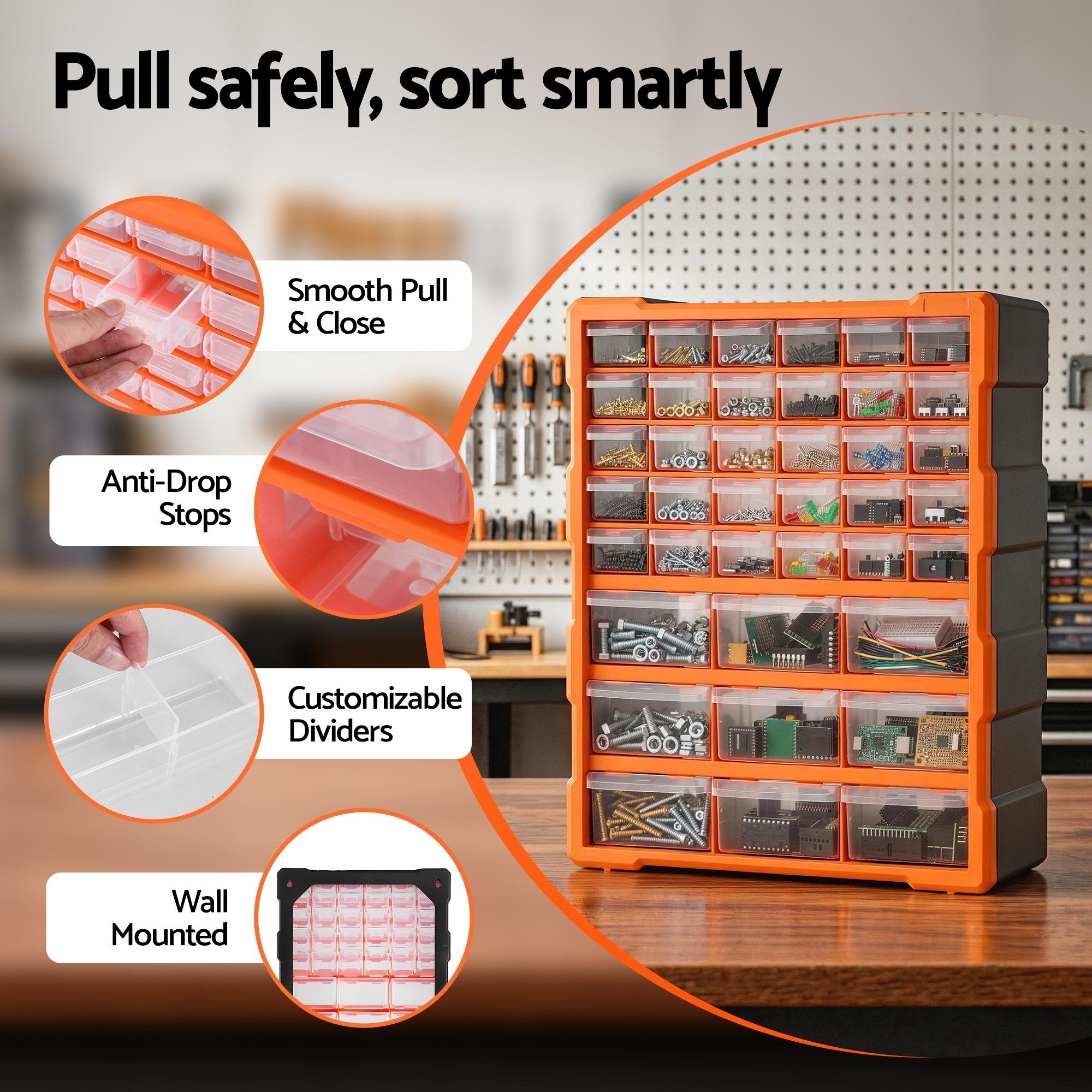 Giantz 39-Drawer Tool Storage Cabinet 5 Giantz 39-Drawer Tool Storage Cabinet - Image 5