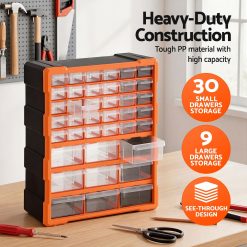 Giantz 39-Drawer Tool Storage Cabinet 14 TO SCREW 39BIN OR 05