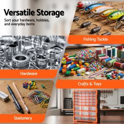Giantz 39-Drawer Tool Storage Cabinet 16 TO SCREW 39BIN OR 07