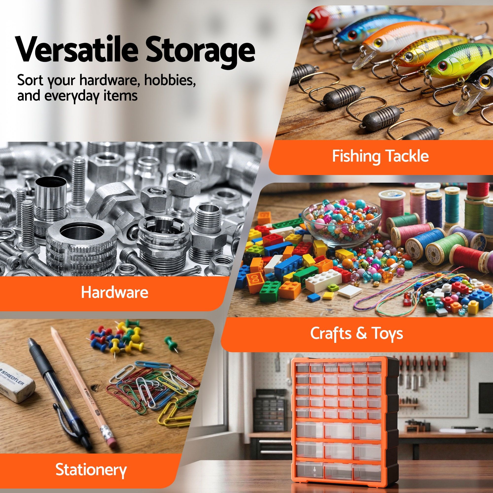Giantz 39-Drawer Tool Storage Cabinet 8 Giantz 39-Drawer Tool Storage Cabinet - Image 8