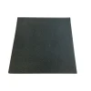 Rubber Gym Mats - Plain Black with White Speckles (15mm x 1m x 1m)