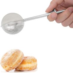 Flour Duster with Spring Handle, 304 Stainless Steel