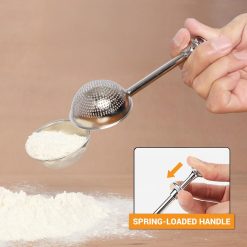 Alternative view of Flour Duster with Spring Handle, 304 Stainless Steel