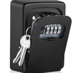 Wall-mounted key lock box 4-digit weatherproof