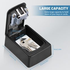 Alternative view of Wall-mounted key lock box 4-digit weatherproof