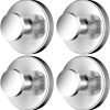 Stainless Steel Suction Cup Hooks, 4 Pack