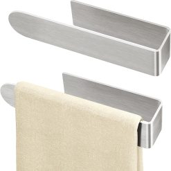 Adhesive Hand Towel Holder, 8 Inch, 2 Pack