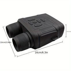 Alternative view of 36 megapixel 4K night vision binoculars with infrared function, 7.62 cm high-definition screen, 10x magnification, infrared digital night vision camera can achieve 100% observation in complete darkness, suitable for hunting, farm monitoring, wildlife obse