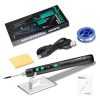 Portable USB-C soldering iron kit, 15W wireless, LCD display