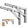 Heavy-duty foldable wall shelf brackets 2-pack 10 inch