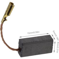 Alternative view of Carbon Brushes for Bosch Angle Grinder 15x8x5mm 20pcs Replacement Compatible Power Tool Repair Parts