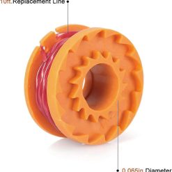 Alternative view of 12-pack Trimmer Line for Worx 20V Trimmers, Durable Replacement Spool for Pool Cover and Edge Trimmers, Improved Cutting Speed