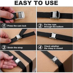 Tie Down Strap 4 Pack 2M x 20mm with Metal Buckle 7 V1188 MS 227 0189 202603022141 03
