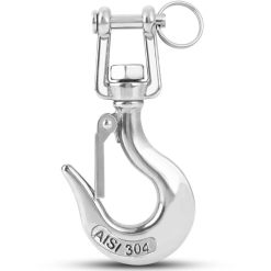 Stainless Steel Clevis Hook with Safety Latch