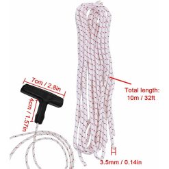 Alternative view of Starter ROpe/Pull Cord (3.5Mm 10M) With Starter Handle, Lawn Mower, Lawn Mower, Chainsaw, Brush Cutter, Universal Engine