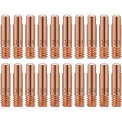 Mig Contact Nozzle, Welding Contact Tips, 20 pcs Copper Contact Tip For 15Ak Mig Welding Torch Consumables(0.8)