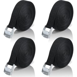 Ratchet Tie Down Strap 10M with Zinc Alloy Buckle, 4 Pack