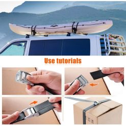 Alternative view of Ratchet Tie Down Strap 10M with Zinc Alloy Buckle, 4 Pack