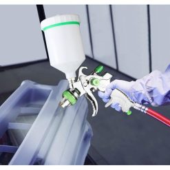 Alternative view of Hvlp Professional Paint Spray Gun 600Cc With 3 Nozzles 1.4Mm 1.7Mm 2.0Mm, Hvlp Gravity Feed Air Spray Gun Car Furniture
