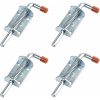 Trailer spring buckle zipper pulls 10mm galvanised 4 pack