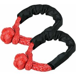 Soft shackle tow rope 15-ton red 2 pack
