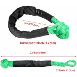 Alternative view of Soft shackle tow rope 15-ton red 2 pack