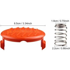 Alternative view of 4 Pack Spool Caps + 4 Spring Replacement Parts Compatible With Black+Decker Rc-100-P String Trimmers