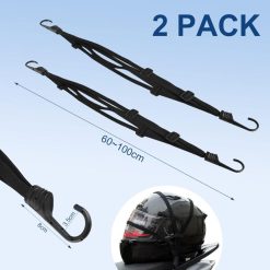 Alternative view of Bungee cords with hooks, adjustable luggage straps