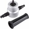 Double head sheet metal cutter drill attachment nibbler tool kit