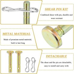 Alternative view of 10 pcs Shear Pins, Replacement Cotter Pins, Replacement Shear Pin, For Spare Parts, Snow Blower Replacement