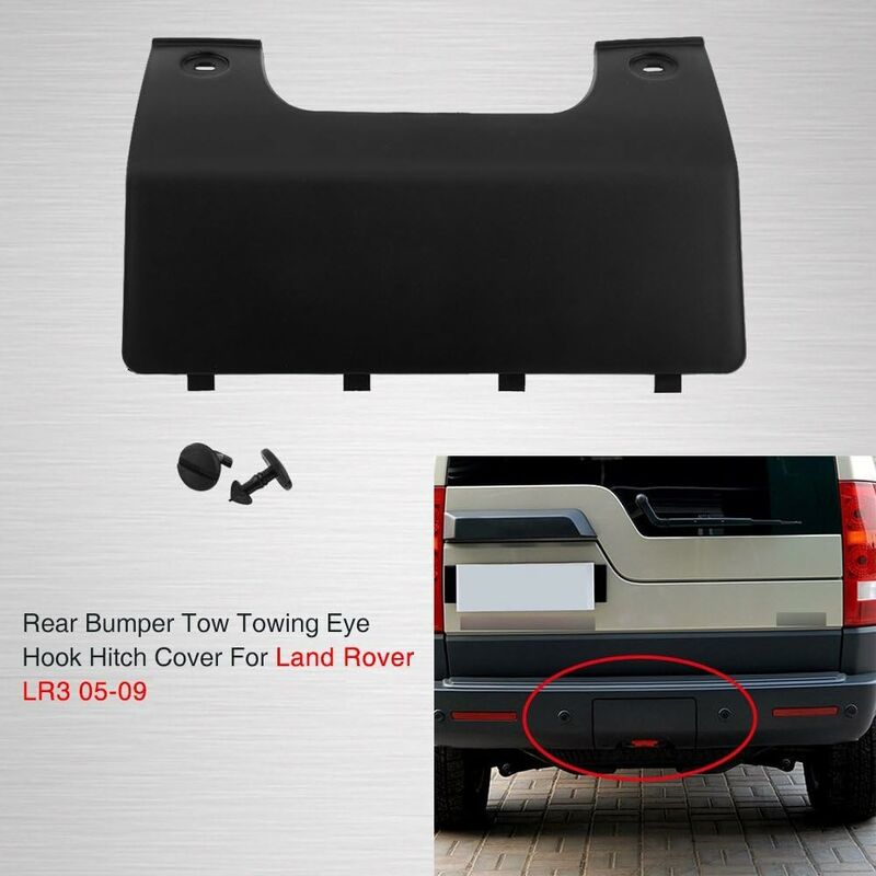 Tow hook cover for Land Rover LR3 LR4 rear bumper 4 Tow hook cover for Land Rover LR3 LR4 rear bumper - Image 4
