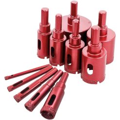 Diamond Hole Saw Set, Diamond Core Drill Bit For Tile/Glass/Marble (6Mm-50Mm 11 pcs)