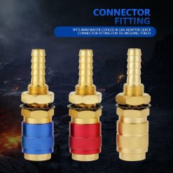Alternative view of Quick Connector, 3 pcs 8Mm Water Cooled Welding Connector Gas Adapter For Tig Welding Torch
