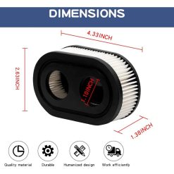 Alternative view of 2 pcs Lawn Mower Air Filter, Air Filter For Briggs & Stratton 798452 And 5432 Engine Parts, Lawn Filter Suitable For