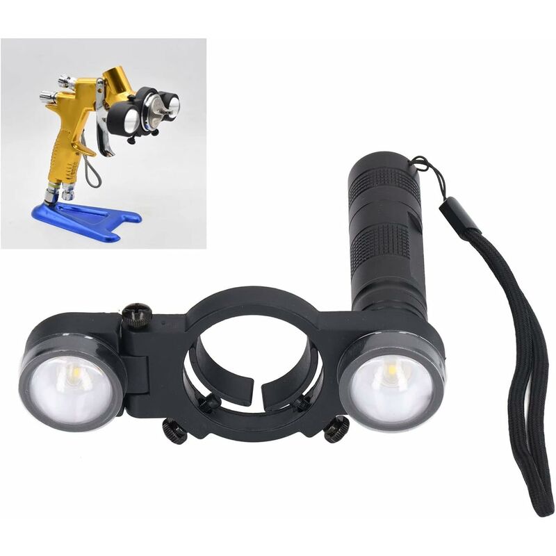 LED Paint Spray Gun Light, Universal LED Paint Spray Gun Light With Adjustable Brightness, For Automotive And Household 4 LED Paint Spray Gun Light, Universal LED Paint Spray Gun Light With Adjustable Brightness, For Automotive And Household - Image 4
