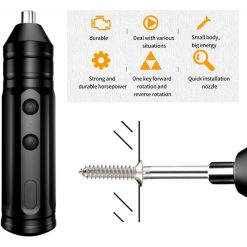 Alternative view of Cordless Electric Screwdriver Kit 250Rpm Mini Drill Usb Rechargeable Portable Auto Repair Tool Kit With Usb