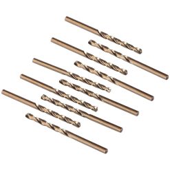 10 pcs M35 Hss Cobalt Drill Bit Set, Steel Twist Drill Bit, Drill Diameter 0.8Mm