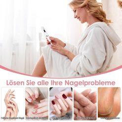 Alternative view of Electric nail file 12 grinding heads rechargeable 15000RPM adjustable speed multifunctional, White